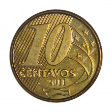 10 Centavos 2011 SOB/FC