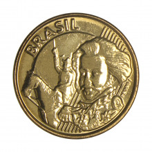 Moeda V-508 10 Centavos 2015 FC Aço Revestido de Bronze Ø20mm 4,8gr.
