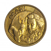 Moeda V-491 10 Centavos 1998 FC  Aço R Bronze Ø20mm 4,8gr.