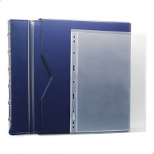 Álbum de Luxo Azul 10 Folhas para 10 Cédulas 3BZN P