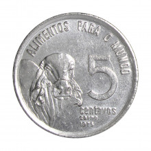 V-333 5 Centavos 1975 FAO