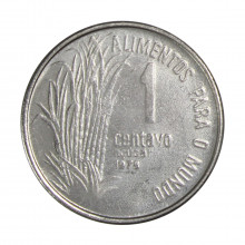 Moeda V-328 1 Centavo 1978 SOB/FC Aço Inoxidável Ø17mm 1,7gr.