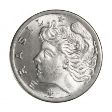 Moeda V-329 2 Centavos 1975 FC FAO Aço Inoxidável Ø19mm 2,2gr.