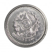 Moeda V-381 1 Centavo 1987 SOB/FC Aço Inoxidável Ø15mm 1,6gr.