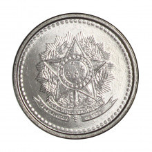 Moeda V-384 5 Centavos 1987 FC Data Difícil Aço Inoxidável Ø16mm 1,8gr.