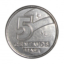 V-406 5 Centavos 1989 Pescador