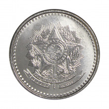 Moeda V-397 1 Cruzado 1988 FC Aço Inoxidável Ø23mm 4,4gr.*