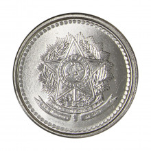 Moeda V-390 20 Centavos 1987 FC Aço Inoxidável Ø19mm 2,5gr.