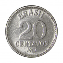 V-390 20 Centavos 1987 SOB/FC