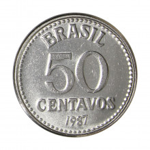 V-393 50 Centavos 1987 SOB/FC