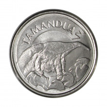 Moeda V-432 10 Cruzeiros Reais 1993 FC Tamanduá Aço Inoxidável Ø22mm 3,6gr.