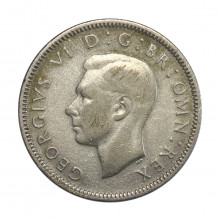 Km#854 1 Shilling 1942 MBC+ Reino Unido Europa