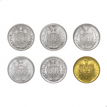 Set 6 moedas FC Moldávia Europa