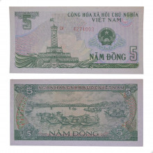 P#92a 5 Dong 1985 Vietnã Ásia
