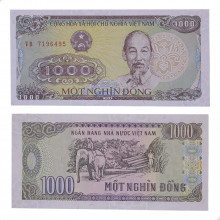 P#106 1000 Dong 1988 Vietnã Ásia