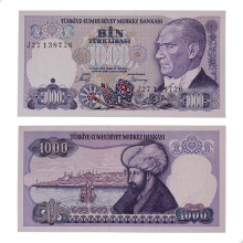 P#196 1000 Lira 1988 SOB/FE Tuquia Ásia