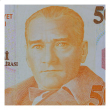 P#220 50 New Lira 2005 MBC Turquia Ásia