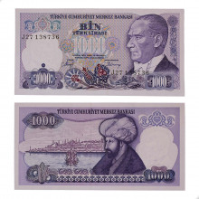 P#196 1000 Lira 1988 Turquia Ásia