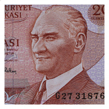 P#181b 20 Lira 1966 FE Turquia Ásia