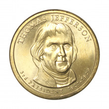 1 Dollar 2007 P Thomas Jefferson 3rd