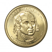 1 Dollar 2007 D James Madison 4th