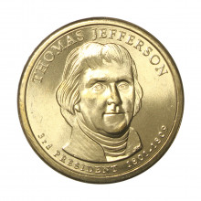 1 Dollar 2007 D Thomas Jefferson 3rd