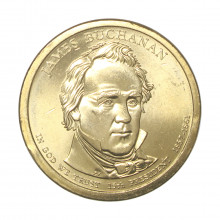 1 Dollar 2010 P James Buchanan 15th