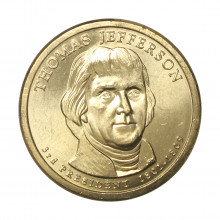 1 Dollar 2007 P Thomas Jefferson 3rd