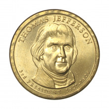 1 Dollar 2007 P Thomas Jefferson 3rd