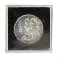 Moeda P-724 20 Cruzeiros 1972 FC Prata 0.900 Ø34,1mm 18,04gr.