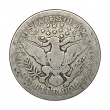 KM#114 Quarter Dollar 1907 BC/MBC Estados Unidos América Barber Quarter
