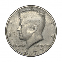 KM#202B Half Dollar 1977 Estados Unidos América Kennedy Half Dollar