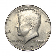 KM#202B Half Dollar 1974 D Estados Unidos América Kennedy Half Dollar