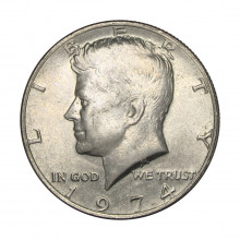 KM#202B Half Dollar 1974 Estados Unidos América Kennedy Half Dollar