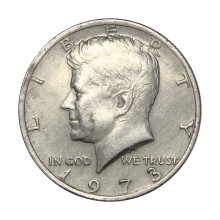 KM#202B Half Dollar 1973 Estados Unidos América Kennedy Half Dollar