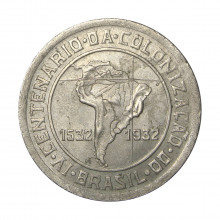 V-137 400 Réis 1932 MBC/SOB Vicentina 4º Centenário da Colonização do Brasil