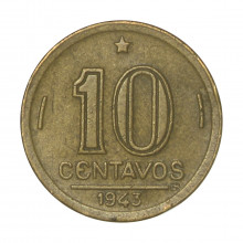 V-179 10 Centavos 1943 