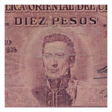 P#37c.1 10 Pesos 1939 BC Uruguai América