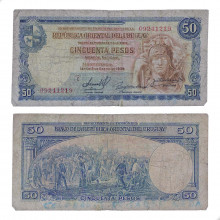 P#38b.2 50 Pesos 1952 Uruguai América
