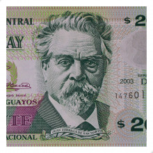 P#83a 20 Pesos Uruguaios 2003 FE Uruguai América