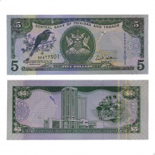 P#47a 5 Dollars 2006 Trindade e Tobago América