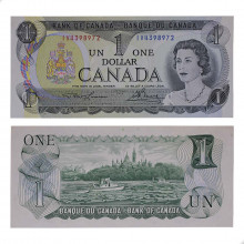 P#85a.1 1 Dollar 1973 Canadá América