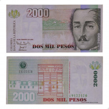 P#451h 2000 Pesos 2004 Colômbia América