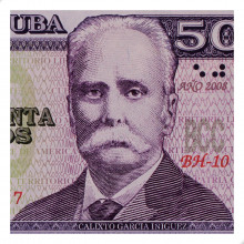 P#123 50 Pesos 2008 FE Cuba América