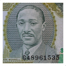 P#67 5 Dollars 2007 FE Barbados América