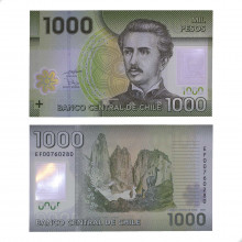 P#161a 1000 Pesos 2010 Chile América Polímero