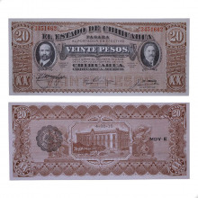 P#S537b 20 Pesos 1915 México América
