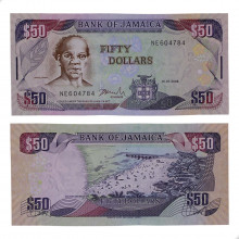 P#83c  50 Dóllars 1995 Jamaica América