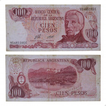 P#302b.1 100 Pesos 1976 Argentina América