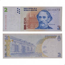 P#353a.2 5 Pesos 2003-2004 Argentina América